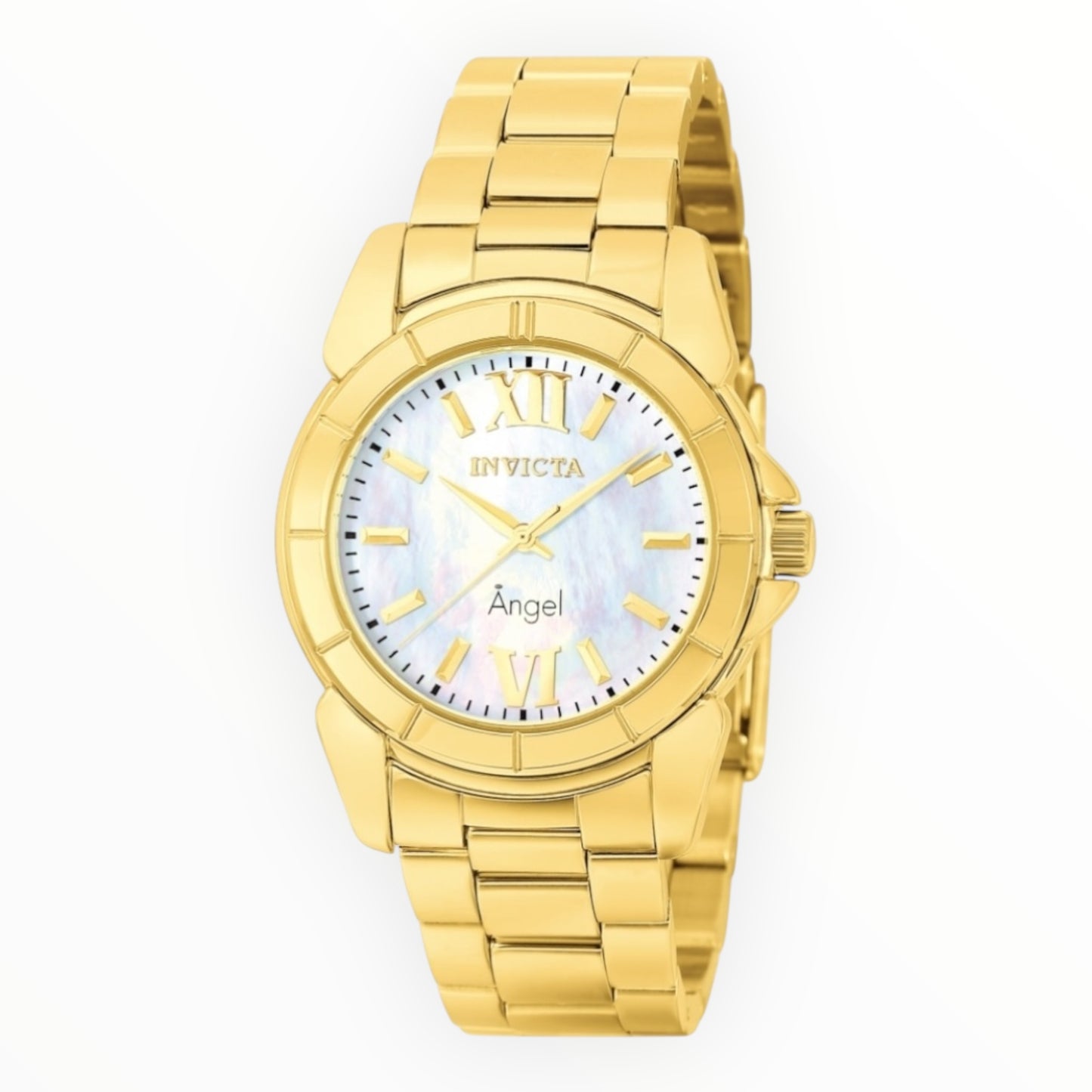 Invicta Angel Women's Watch w/ Mother of Pearl Dial -
38mm, Gold